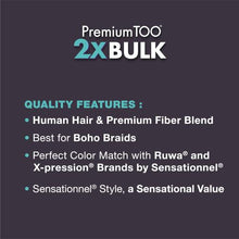 Load image into Gallery viewer, Sensationnel Human Hair Blend Braids Premium Too 2X Water Wave Bulk 18"