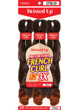 Load image into Gallery viewer, Twisted Up Pre-stretched Braid 52" 3X FRENCH CURL