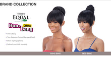 Load image into Gallery viewer, FreeTress Equal Synthetic Hair Bun & Bang Swirl Bun (Dome) Bang 2Pcs (China Bang)