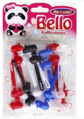 Bello Bow Tie Barrette (School Color) #23645