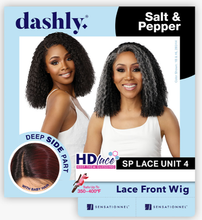 Load image into Gallery viewer, Sensationnel Dashly Lace Wig Salt/Pepper Unit 4
