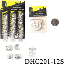 Load image into Gallery viewer, Hair Ring Silver Tube 10MM #DHC200-10S
