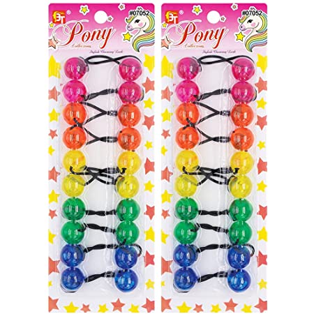 Pony Hair Ball - Assorted Clear Multi #07052
