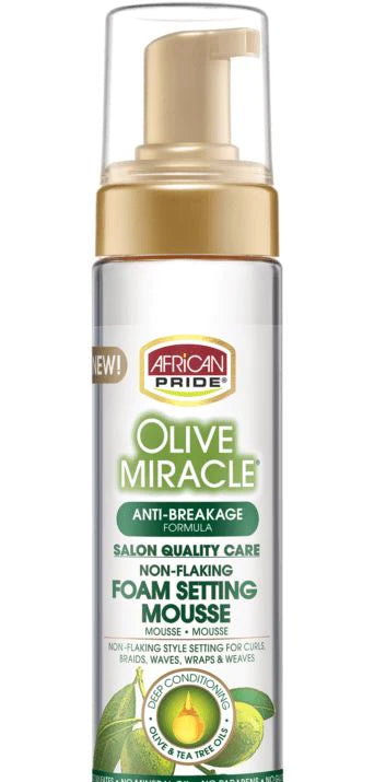 African Pride Olive Miracle Foam Mousse