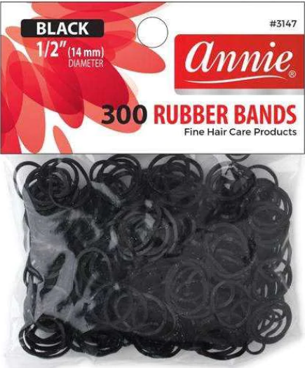 Annie Rubber Bands Black #3147