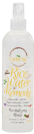 Curly Chic Rice Water Remedy Revitalizing Rinse 8 oz