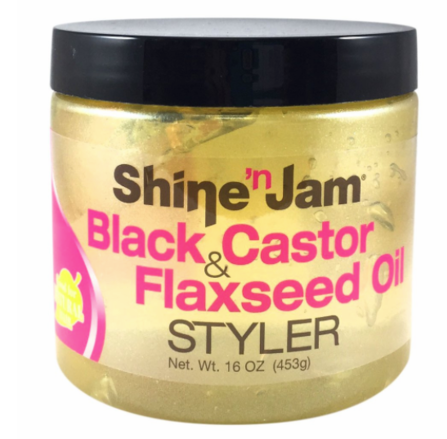 Ampro Shine 'n Jam Black Castor & Flaxseed Oil