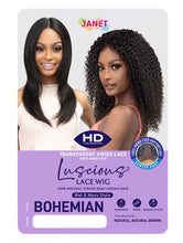 Load image into Gallery viewer, Janet Collection Luscious Human Hair Wet &amp; Wavy HD Lace Wig - BOHEMIAN
