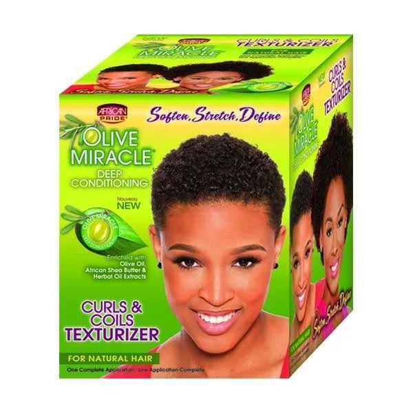 African Pride Olive Miracle Texturizer Curls Coils